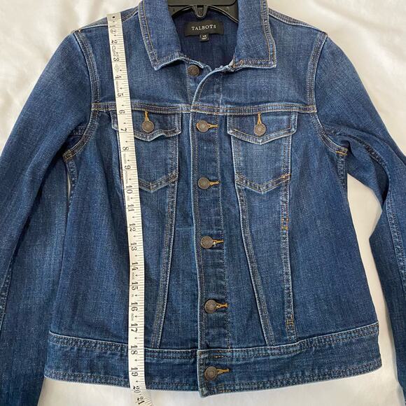 Talbots Womens Denim Jean Jacket Blue Size XXS - Picture 5 of 7